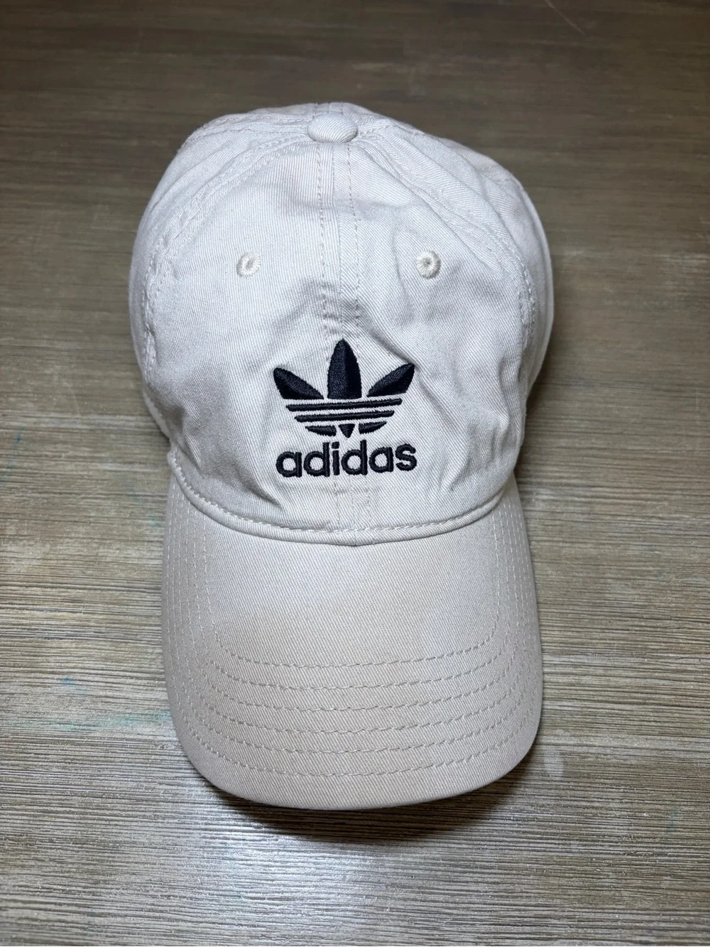 Adidas ceam khaki hat  with Black Trefoil Logo